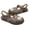 Black, variant on Girls Jelly Sandals Dressy Smile Cloud Glitter Summer Shoes Comfy Closed Toe Flats Footwear Little Kids Child