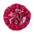 thumbnail image 3 of Gorro de Dormir Zulema de felpa invierno Banda elástica alta rojo, 3 of 8