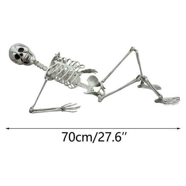 Fridja 27.6" Skeleton Posable Halloween Skeleton Decor for Front Lawn