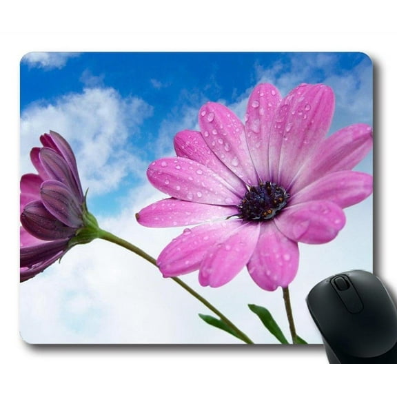 POPCreation Pink Flowers Mouse pads Gaming Mouse Pad 9.84x7.87 inches