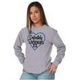 thumbnail image 4 of Definitely Dominican Cute Flag Love Women's Long Sleeve T Shirt Brisco Brands L, 4 of 5