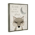 thumbnail image 4 of Stupell Industries Soft Dream Big Fox Landscape Painting Gray Floater Framed Canvas Art Print Wall Art, 17 x 21, 4 of 10