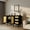 Black, variant on Buffet Sideboard,Kitchen Storage Cabinet with 2 Rattan Doors & 3 drawer ,Coffee Bar Cabinet with Adjustable Shelves for Living Room,Hallway