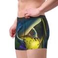 thumbnail image 2 of Xecao Cute Blue Frog Print Men's Underwear Boxer Briefs Pack - Your ComfortSoft, Moisture-Wicking, and Breathable Choice for Men's Underwear-Large, 2 of 5