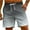 Silver, variant on ibuvkizy Shorts for Men Gradient Printing Shorts with Pockets Hawaiian Special Print Casual Trouser Shorts Pants Beach Shorts Light Blue,M