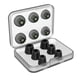 thumbnail image 1 of Funda de silicona para auriculares, esponja elástica, puntas de repuesto para auriculares con caja de almacenamiento, puntas para auriculares kenally EL5434-02B, 1 of 2