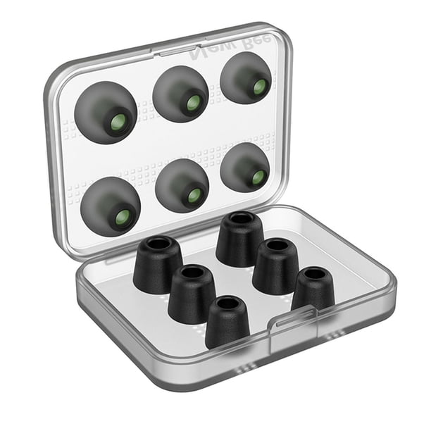 Funda de silicona para auriculares, esponja elástica, puntas de repuesto para auriculares con caja de almacenamiento, puntas para auriculares kenally EL5434-02B