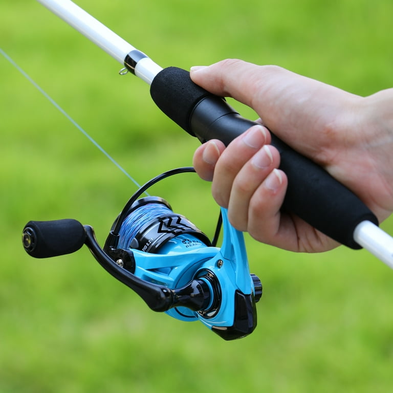 Sougayilang Spinning Fishing Rod and Reel Line Lure Full Fishing Gear Set  New Spinning Rod and Reel 8KG Max Drag Super Value Set