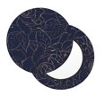 thumbnail image 3 of Round Bar Stool Seat Covers, Navy Dark Blue Elastic Round Chair Cover Stool Seat Slipcover Bar Stool Cushions Round Pad for 12-14 inch, 3 of 7