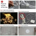 thumbnail image 6 of Lava 96 LED Christmas Butterfly Fairy Lights 11.5ft Butterfly Curtain Twinkle Lights for Bedroom Wedding Party Decoration Yellow, 6 of 9