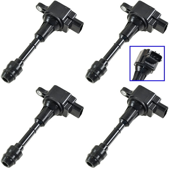 TRQ Ignition Spark Coil Kit Set of 4 for Nissan Altima Sentra L4 2.5L ICA61485
