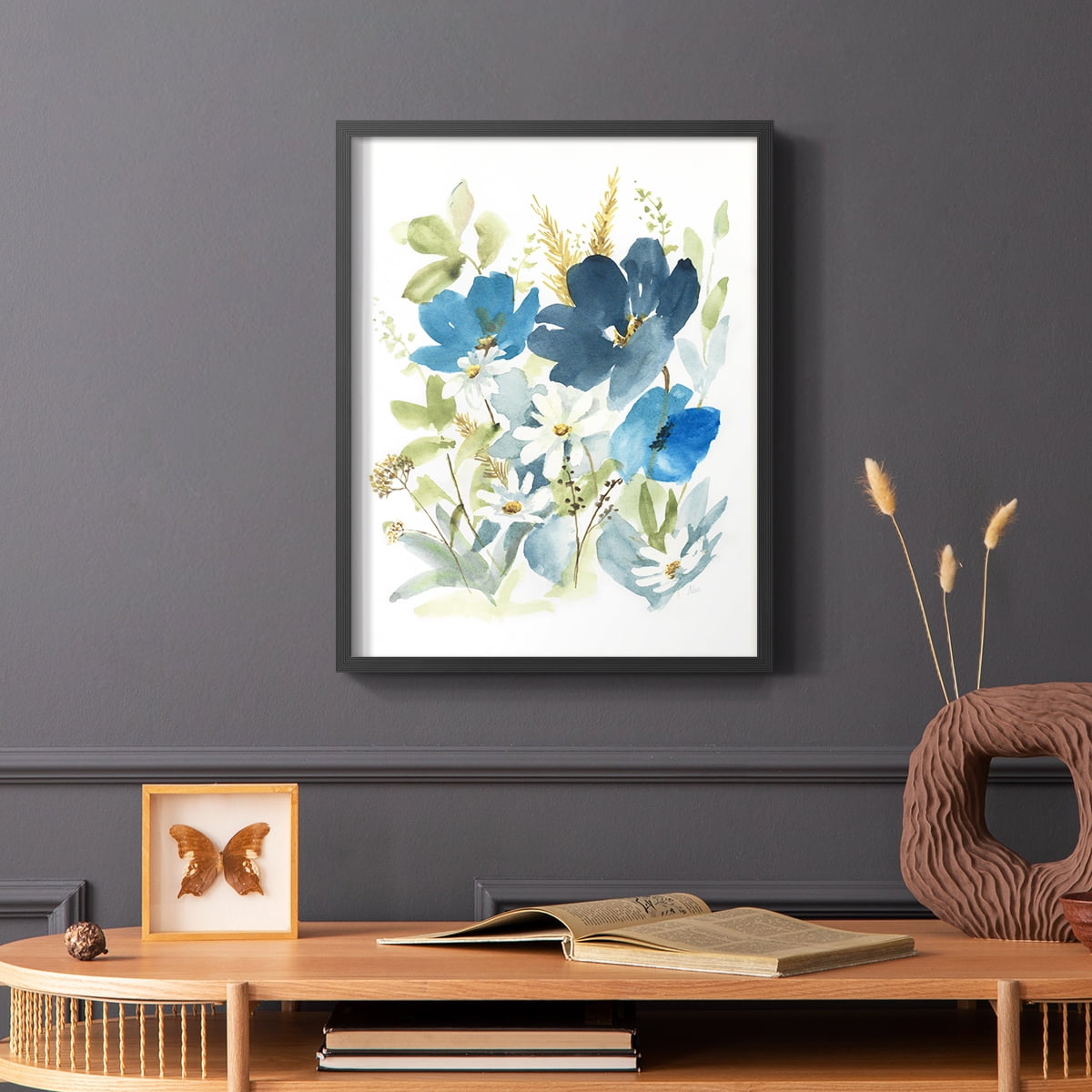 Wild Medley II Framed Print in Black Solid Wood 8 x 10 Framed Print