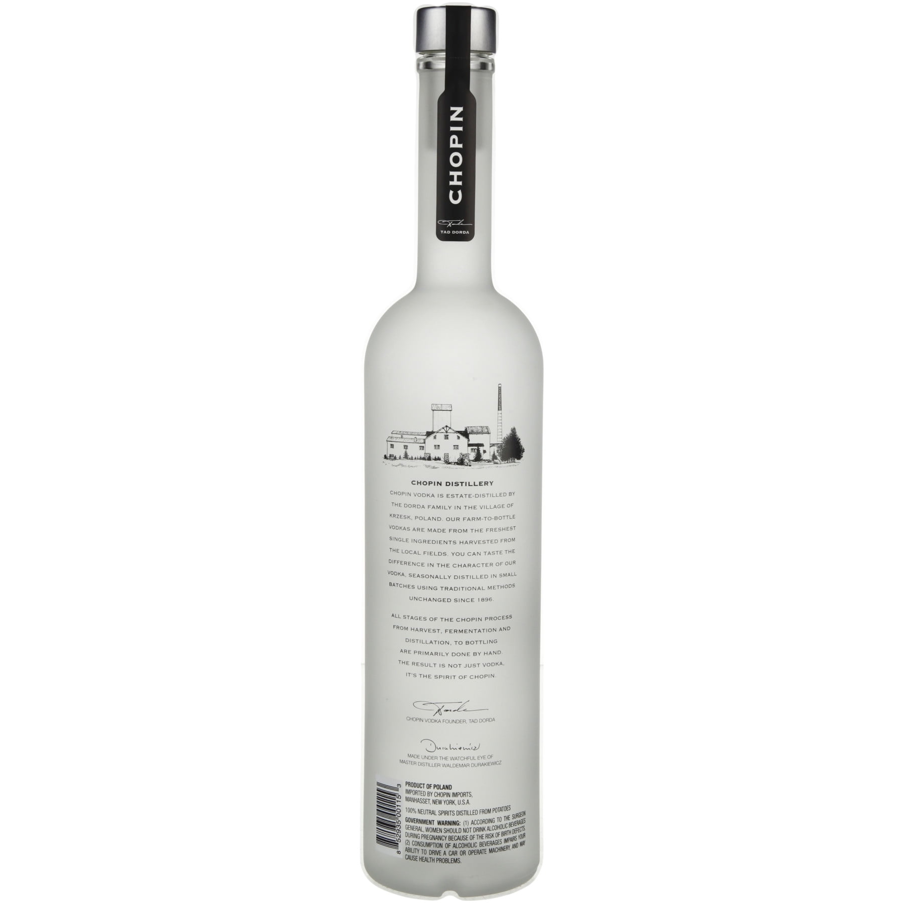 Chopin Potato Vodka, 750 ml Bottle, 40% ABV - Walmart.com