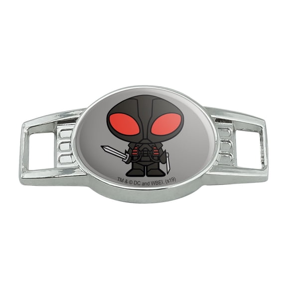 Aquaman Movie Black Manta Chibi Character Shoe Shoelace Shoe Lace Tag Runner Gym Charm Decoration