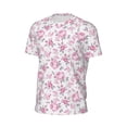 thumbnail image 6 of Wukai Rose Flowers Print Men's Short-Sleeved Mesh T-Shirt,Quick-Dry Short Sleeve Workout T-Shirt-X-Large, 6 of 8
