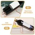 thumbnail image 5 of 2 Pcs Wine Stand Metal Rack Modern Display Shelf Decor Water Bottle Countertop Holders, 5 of 6