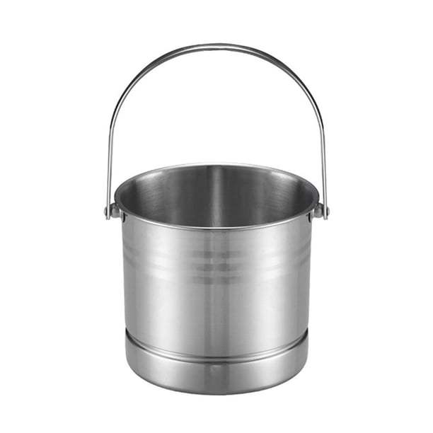 EeaseMX 1 cubo de acero inoxidable para cerveza, vino y hielo (plateado)