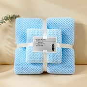 Fiudx Fleece Towel and Bath Towel Set