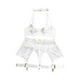 thumbnail image 1 of Conjunto de ropa interior, conjunto de lencería transparente con aberturas para mujer para San Valentín, despedida de soltero Blanco XL, 1 of 9