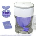thumbnail image 3 of Diaper Pail Refills Increased 12% length Compatible with Dekor Plus Diaper Pails Baby Powder Scent Holds up to 2552 Diapers (4 Pack), 3 of 6