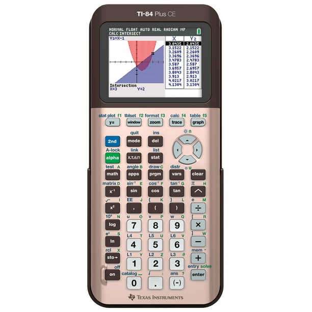 Texas Instruments TI84 Plus CE Graphing Calculator, Rose Gold