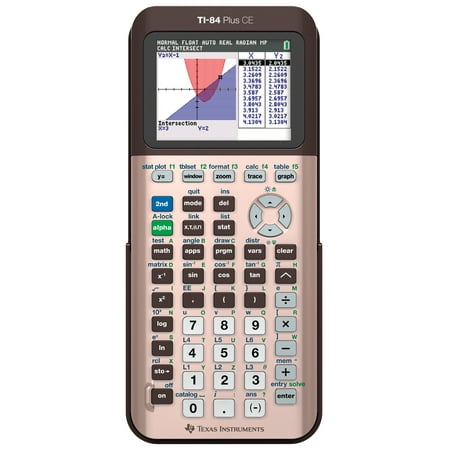 Texas Instruments TI-84 Plus CE Graphing Calculator, Rose Gold