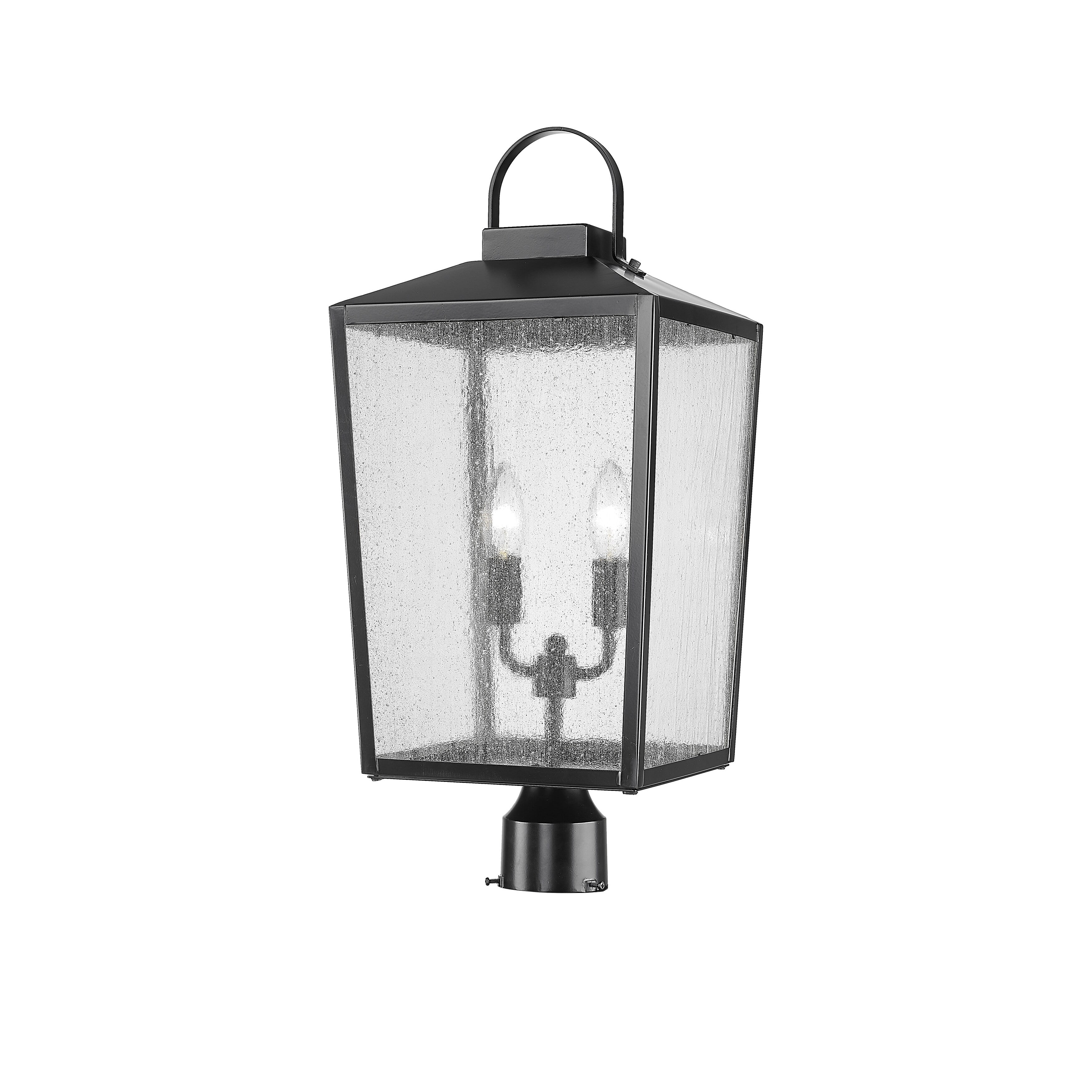 Millennium Lighting 42654 Devens 2 Light 24" Tall Outdoor Single Head Post Light - Black