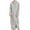 Gray, variant on Mgmyaa Winter Men's Loose Big & Tall Extended-Length Hooded Sleep Robe - Warm Fleece-Lined Flannel Full Zip Nightgown Homewear