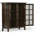 thumbnail image 5 of Acadian 39 inch Wide Solid Wood Transitional Storage Cabinet in Brunette Brown, 5 of 9