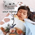 thumbnail image 2 of Personalized Toddler Nap Mats for Preschool, Highland Moo Bloom , Custom Name Kids Sleeping Bag for Daycare, Roll Up Sleeping Mat with Removable Pillow and Soft Blanket for Girl Kindergarten, 2 of 4