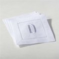 thumbnail image 1 of SARO 023D.W6S Lettre Monogrammée D Coaster Blanc - Lot de 4, 1 of 1