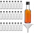 thumbnail image 1 of Mini Bottles (24 Pack) - Reusable 50ml Empty Bottles With Screw Caps And Funnel, 1 of 3
