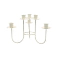thumbnail image 3 of Candelabro Decorativo Candelero Adorno, Candelabro para Velas de Pilar para Comedor, Banquete, Chimenea Blanco desgastado S, 3 of 9