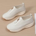 thumbnail image 6 of Dakaela Womens Platform Slip on Loafers Comfort Wedge Walking Sneakers Comfort Casual Work Shoes, 6 of 8