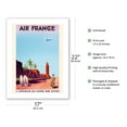 thumbnail image 2 of Marrakech Morocco - North Africa by Air - France - Vintage Airline Travel Poster by Maurice Guiraud-Riviére c.1934 - Bamboo Fine Art 290gsm Paper (Unframed) 17x22in, 2 of 4