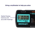 thumbnail image 4 of Mini Pocket Digital Multimeter Tester Manual Range DMM DC/AC Voltage/DC Current Ampere/Ohm/Diode and Continuity Test Measurement Instrument, 4 of 8