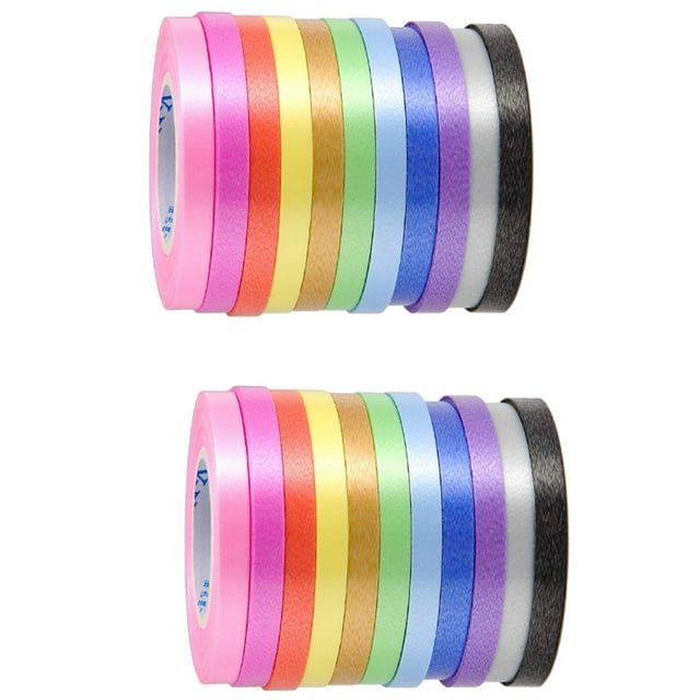 52 Curling Ribbon Set Crimped Balloon String Gift Wrapping Ribbon Bow Ribbon for Party Wedding Festival Crafts
