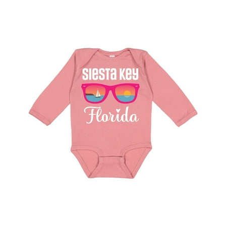 

Inktastic Siesta Key Florida Beach Trip Girls Long Sleeve Baby Bodysuit