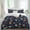 Dark Blue, variant on Cartoon Space Set of 4 Bedding Quilt Covers, Funny Cute Rocket Planet Navy Blue 4-Piece Bed Sheet Set with Extra Soft Bed Sheets Quilt Cover Pillowcase, California King