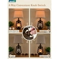 thumbnail image 3 of Lámpara de mesa LEDIARY Vintage Farol Flickering Flame 18,72 cm, 3 of 6