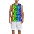 thumbnail image 6 of Rocae Multicolored Butterflies for Men's Basketball Jersey Lightweight and Breathable Athletic Tank Top,Quick-Drying Sports Jersey 4X-Large, 6 of 9