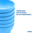 thumbnail image 4 of Set de Molcajetes de Plástico de 12.6 cm / 6 piezas  Azul, 4 of 8