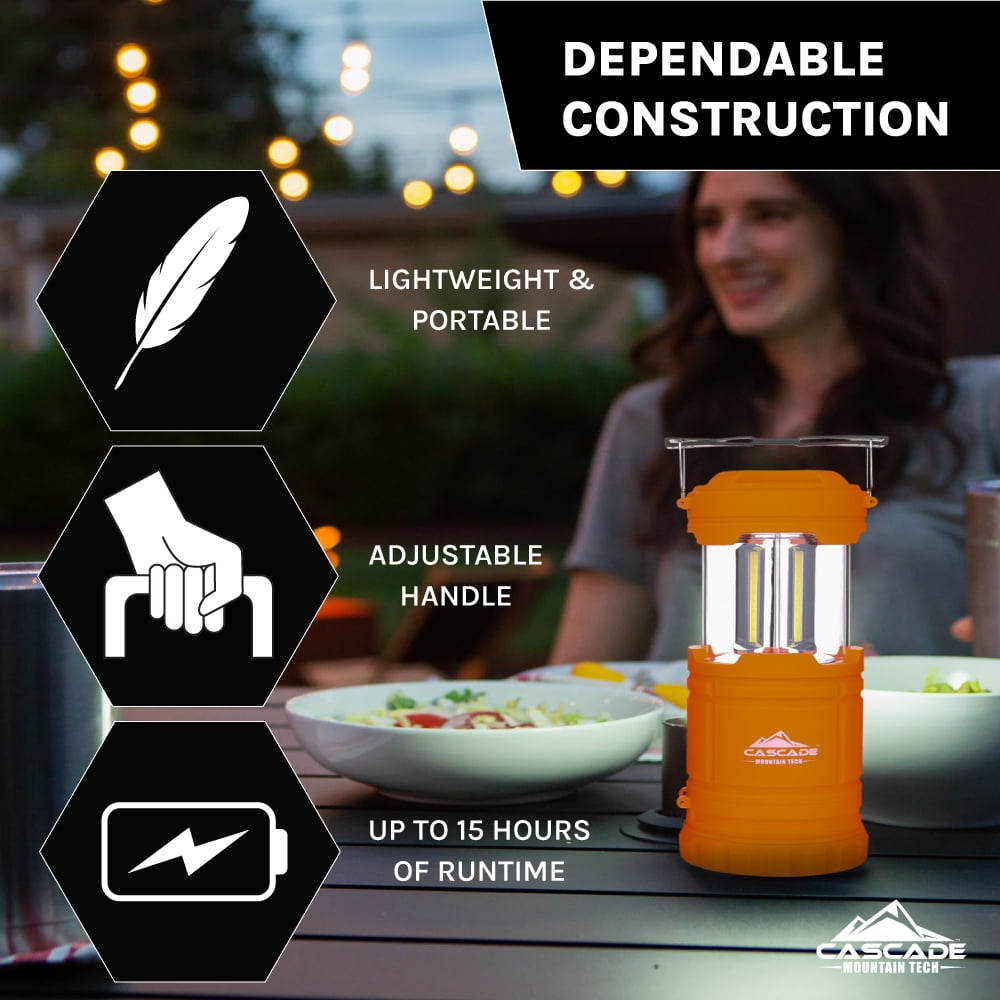 Cascade Mountain Tech 300 Lumen Pop-Up Lantern & Flashlight