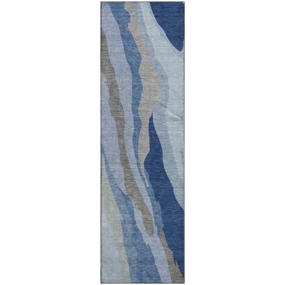 Dalyn Rugs Premium Machine Washable Mayfield AMF1047 Blue 2'3" x 7'6" Runner Rug