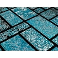 thumbnail image 3 of #041 SUM; Teal Boxed Geometric Modern Design Area Rug RUG AND DECOR INC., 3 of 3