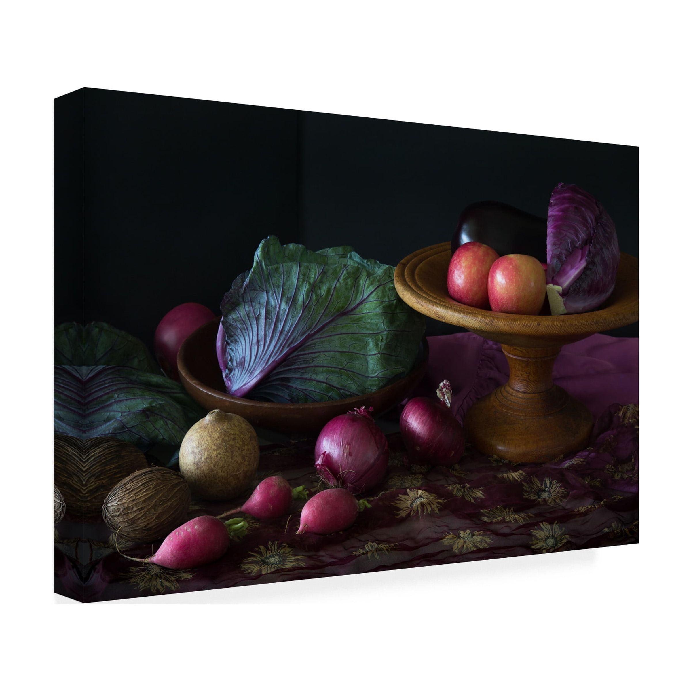 Jacqueline Hammer 'Still Life In Purple' Canvas Art
