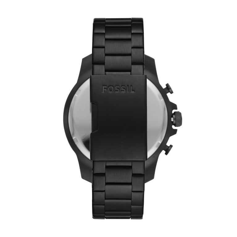 Fossil Men s Bowman Chronograph Black Stainless Steel Watch FS5603 Walmart
