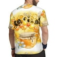 thumbnail image 2 of Rocae Honey Bee for Men's Mesh Quick-Dry Short Sleeve Workout T-Shirt,Mens Crew Neck Tee Lightweight Soft Classic T Shirts X-Large, 2 of 9