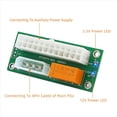 thumbnail image 2 of 2X Adaptador de Fuente de Alimentación Múltiple ATX Dual PSU, Placa de Alimentación Sincrónica, Agregue 2 PSU con LED de Alimentación una Conector Molex de, 2 of 5