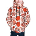 thumbnail image 2 of Bingfone Hand Drawn Tomatoes Pattern Youth Classic Hoodies Soft Hooded Pullover Sweatshirts for Girls and Boys, 2 of 6